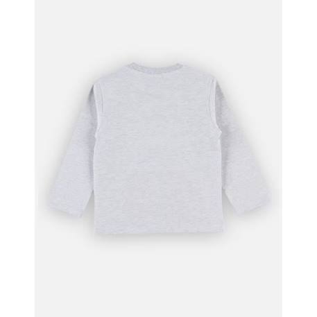 T-shirt manches longues imprimé Nouky gris chiné GRIS 4 - vertbaudet enfant 