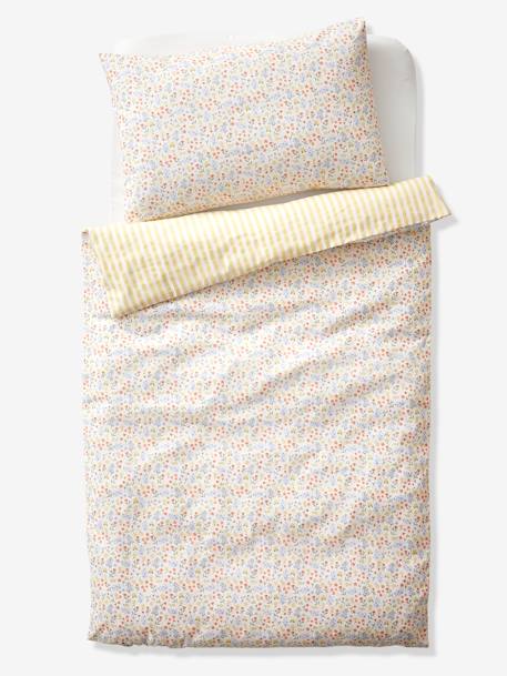 Housse de couette bébé réversible GIVERNY multicolore 5 - vertbaudet enfant 
