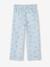 Pantalon large à fleurs style paperbag fille bleu imprimé 2 - vertbaudet enfant 