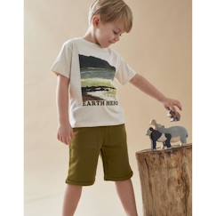 T-shirt à manches courtes en jersey imprimé mer  - vertbaudet enfant