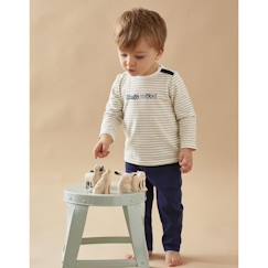 Set t-shirt rayé + pantalon denim  - vertbaudet enfant