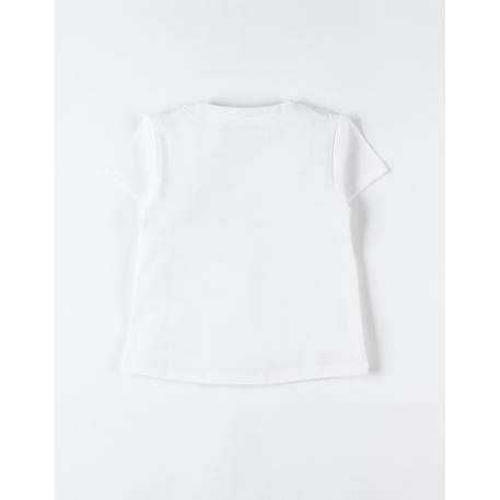 T-shirt manches courtes imprimé fleur BLANC 4 - vertbaudet enfant 