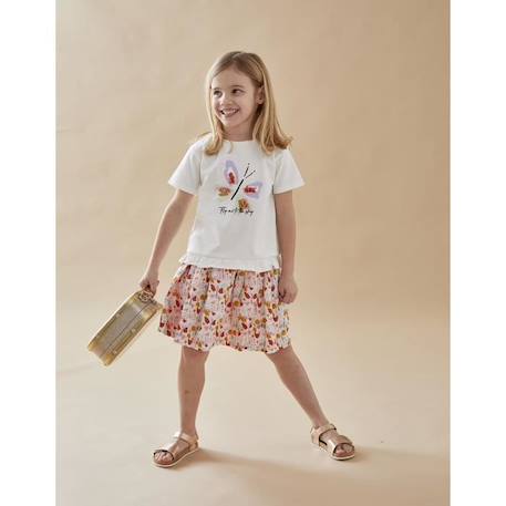 T-shirt manches courtes imprimé papillon  - vertbaudet enfant