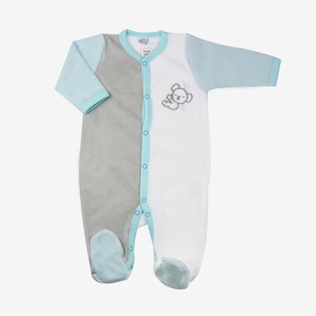 Pyjama  bébé 1 mois  - TROIS KILOS SEPT GRIS 1 - vertbaudet enfant 