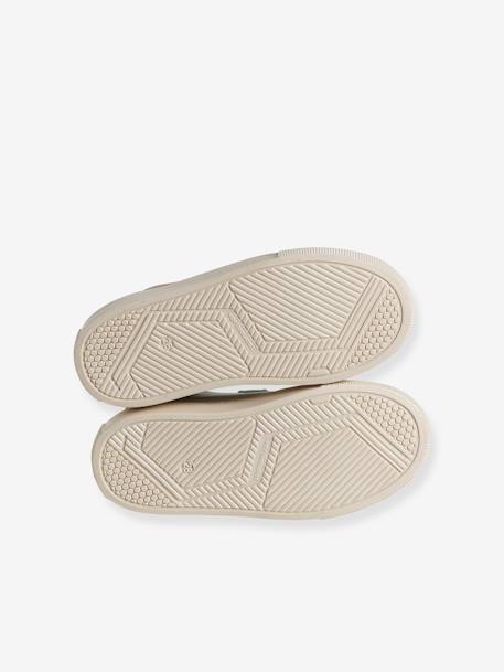 Baskets en cuir enfant écru 3 - vertbaudet enfant 