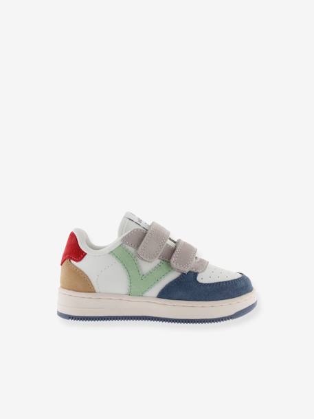 Baskets enfant Tiempo Tiras Serraje Multicolor bleu jean+rose 2 - vertbaudet enfant 