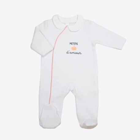 Pyjama  bébé 3 mois- TROIS KILOS SEPT BLANC 1 - vertbaudet enfant 