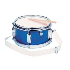 Jouet-Jeux d'imitation-Tambour GOKI - Ø28 x H14 cm - Bleu - Avec molette - A partir de 3 ans