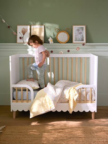 Housse de couette bébé réversible GIVERNY multicolore 3 - vertbaudet enfant 