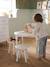 Lot 2 tabourets et table fleurs blanc 1 - vertbaudet enfant 