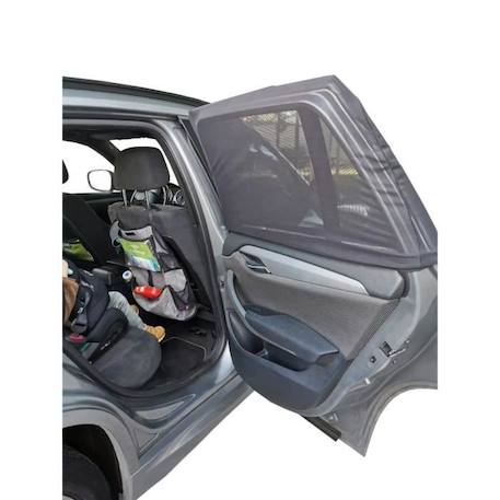 Pare soleil Voiture Bébé - 2 Housses Chaussettes - Ombrage 80% - Protection Chaleur - UV - Universelle - 50x80cm-80x110cm Noir NOIR 2 - vertbaudet enfant 