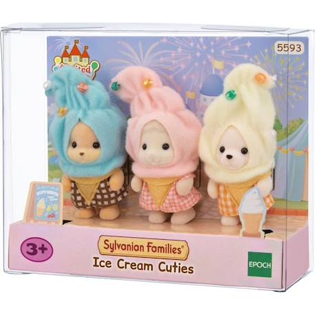 Le trio de bébés en costumes de crèmes glacées - SYLVANIAN FAMILIES - 5593 BLANC 3 - vertbaudet enfant 