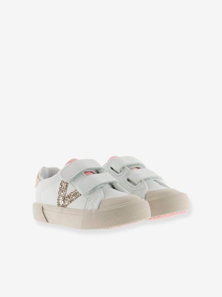 Baskets enfant Tribu Tiras Efecto Piel blanc 2 - vertbaudet enfant 