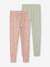 Lot de 2 leggings fille Basics indigo+kaki+marron imprimé+vert sauge 16 - vertbaudet enfant 