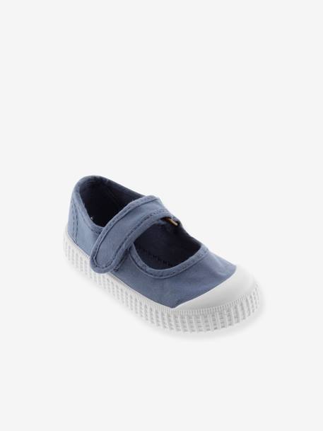 Ballerines enfant 1915 Mercedes Lona Tintada 136605 bleu jean 1 - vertbaudet enfant 