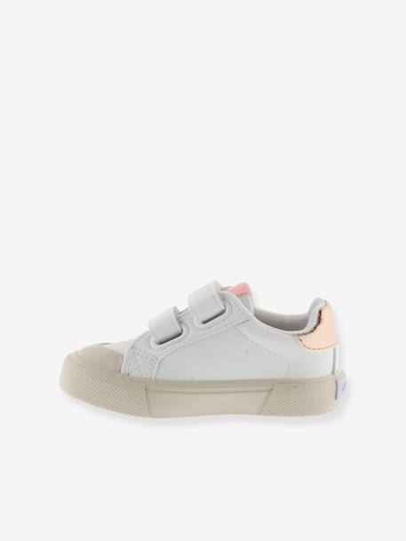 Baskets enfant Tribu Tiras Efecto Piel blanc 4 - vertbaudet enfant 