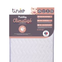 Chambre et rangement-Literie-Matelas Climatisé 60x120x10cm - Matelas Bébé - Climatisé - 1 Face Été - 1 Face Hiver - Sans Traitement - Fabriqué En France