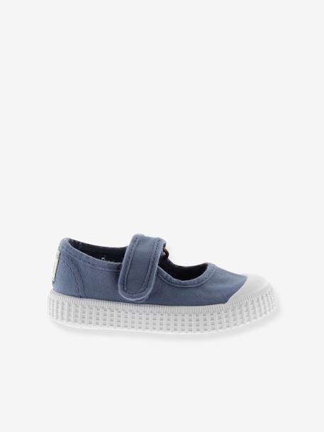 Ballerines enfant 1915 Mercedes Lona Tintada 136605 bleu jean 2 - vertbaudet enfant 