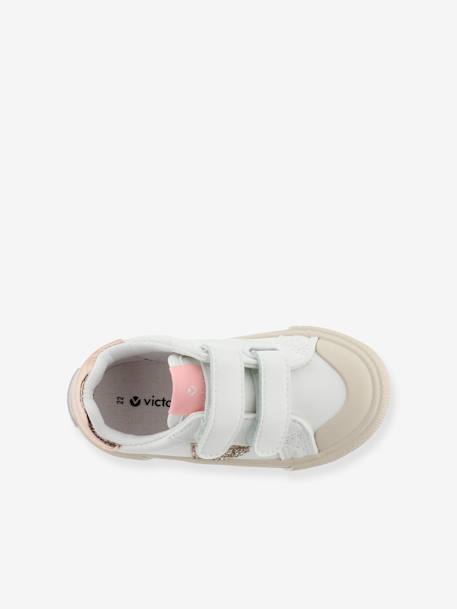Baskets enfant Tribu Tiras Efecto Piel blanc 5 - vertbaudet enfant 