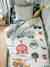 Parure housse de couette et taie d'oreiller avec coton recyclé MOISSON blanc imprimé 1 - vertbaudet enfant 