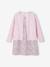 Ensemble fille robe + gilet mauve+rose imprimé 1 - vertbaudet enfant 