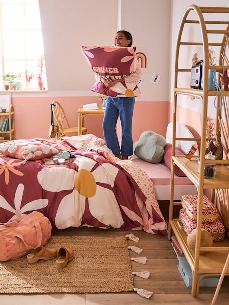 Parure housse de couette et taie d'oreiller IBIZA, avec coton recyclé multicolore 7 - vertbaudet enfant 