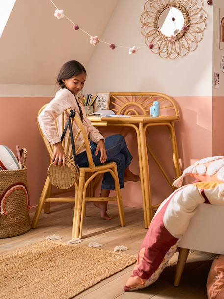 Bureau primaire en rotin Soleil bois 4 - vertbaudet enfant 