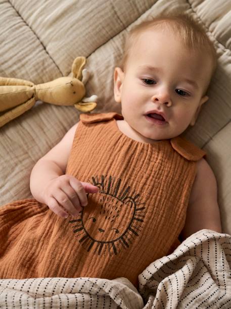Gigoteuse été ETHNIC ocre+vert sauge 2 - vertbaudet enfant 