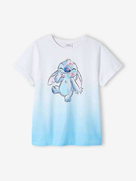 Tee-shirt tie and dye fille Disney® Lilo Blanc/bleu ciel 1 - vertbaudet enfant 