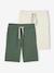 Lot de 2 bermudas garçon en molleton lot bleu/bleu marine+lot rouge/marine+Lot vert/beige 13 - vertbaudet enfant 