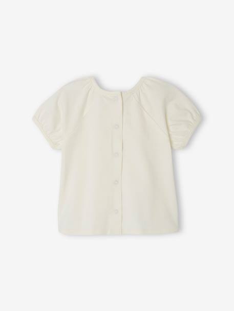 T-shirt motif fleur en crochet bébé écru 4 - vertbaudet enfant 