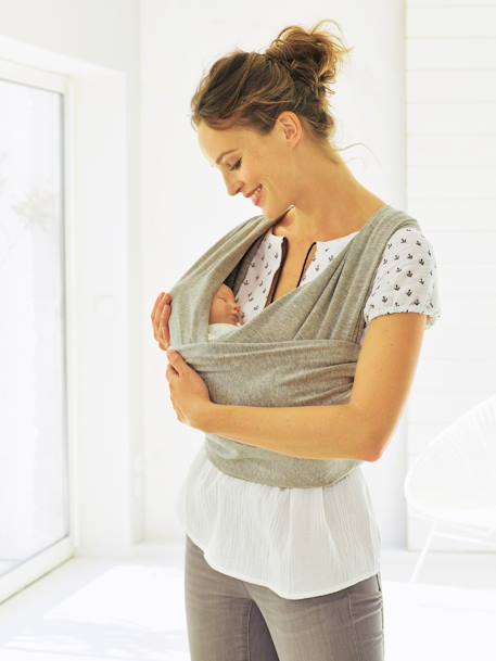Echarpe de portage Cherry+gris chiné pucé+ivoire végétal+Léopard 3 - vertbaudet enfant 