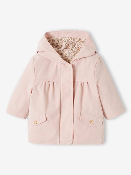 Parka 3 en 1 bébé avec veste matelassée amovible rose poudré 1 - vertbaudet enfant 