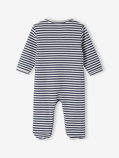 Lot de 3 dors-bien en interlock bébé ouverture naissance bleu nuit 5 - vertbaudet enfant 