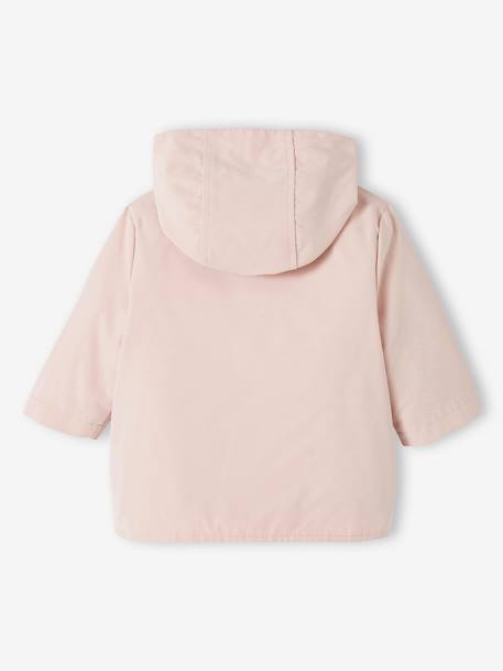 Parka 3 en 1 bébé avec veste matelassée amovible rose poudré 4 - vertbaudet enfant 