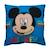 Coussin imprimé 100% coton, DISNEY MICKEY CLASSIC. Taille : 40x40 cm BLEU 1 - vertbaudet enfant 