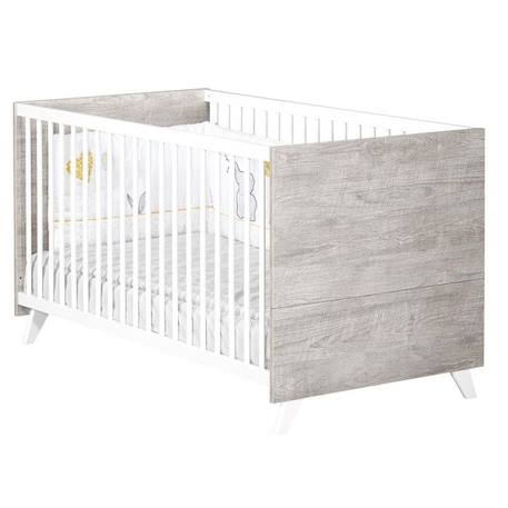 Lit bébé évolutif 140x70 - Little Big Bed en bois GRIS 1 - vertbaudet enfant 