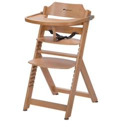 Puériculture-BEBECONFORT Timba Chaise haute bébé, Chaise bois, De 6 mois à 10 ans (30kg), Natural wood
