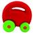 Jouet d'activité Rubbabu - Voiture Mascotte Rouge pour Enfant de 12 mois et plus - Intérieur - Doux et résistant ROUGE 1 - vertbaudet enfant 