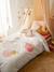 Parure housse de couette enfant et taie d'oreiller avec coton recyclé PRINCESSE POESIE blanc imprimé 1 - vertbaudet enfant 