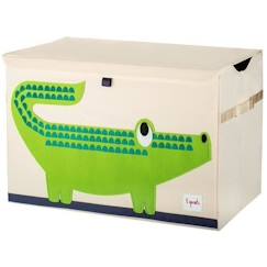 Chambre et rangement-Rangement-Coffre à jouets - 3 SPROUTS - Crocodile - Beige - Multicolore - Enfant