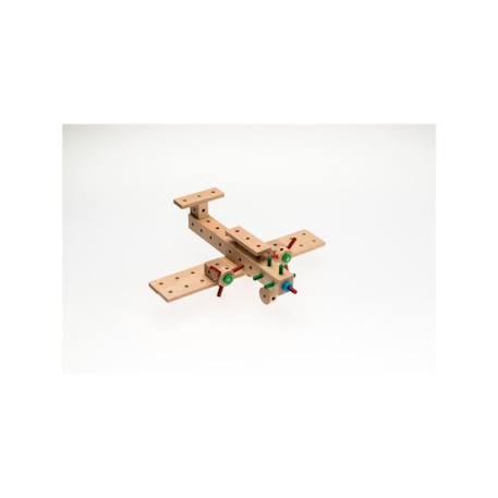 Jeu construction Avions - MATADOR - Kit de construction en bois - 65 pièces - Multicolore - 5 ans BLEU 2 - vertbaudet enfant 