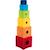 Cubes à empiler en feutrine - GOKI - Rainbow - Hauteur 62 cm - Jouet d'éveil pour enfant de 12 mois et plus ROUGE 1 - vertbaudet enfant 