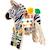Jouet d'activité Zèbre Safari - Manhattan Toy - Pour Bébé de 12 mois et plus - Bois Multicolore BLANC 1 - vertbaudet enfant 