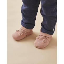 Chaussons en cuir élastiqués  - vertbaudet enfant