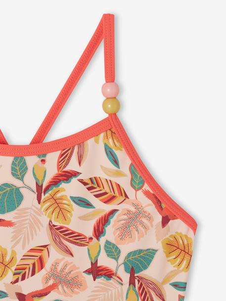 Maillot de bain tropical 1 pièce fille rose pâle 3 - vertbaudet enfant 