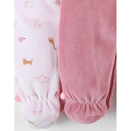 Set de 2 pyjamas dors-bien ROSE 3 - vertbaudet enfant 