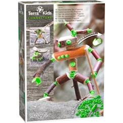 Jouet-Jeux éducatifs-Connectors Kit - HABA - Terra Kids - Jeu de construction - Enfant - Marron et vert