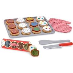 Jouet-Jeux d'imitation-Cuisines et dinette-Jeu en bois pour trancher et faire cuire des biscuits - MELISSA & DOUG - Mixte - A partir de 3 ans