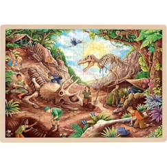 Puzzle en bois La vallée des dinosaures - Goki - Moins de 100